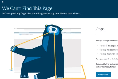 an example of a 404 page 