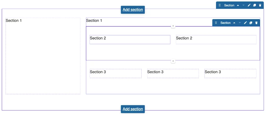 Example of a Section in a Section